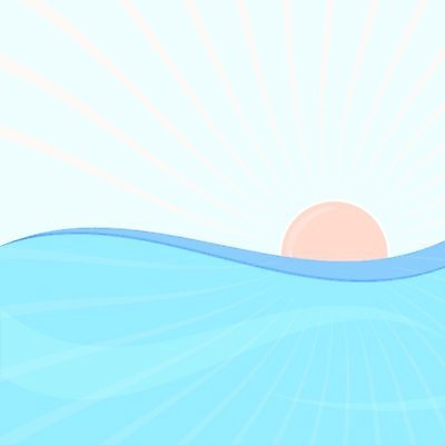 EPS 해외이미지 파도 바다 일러스트 자연 하늘 아침 추상 풍경 물 여름 파란색 빛 햇빛 태양 일출 맑음 일몰 저녁 수평선 해외일러스트 주간 자연요소 계절 컬러 무늬 날씨 노을 야간 생태계 파일형식 벡터 이미지허브