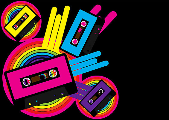 EPS 해외이미지 모양 디자인 음악 백그라운드 무지개 일러스트 그래픽 컬러풀 파티 우주 소리 공백 수확 덮개 카세트테이프 복고 디스코 오디오 테이프 아날로그 스테레오 해외일러스트 자연요소 컬러 농업 문화예술 문구용품 이벤트 전자제품 뚜껑 춤 파일형식 벡터 이미지허브