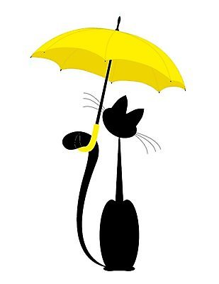 EPS 해외이미지 동물 캐릭터 디자인 행복 일러스트 우산 포유류 놀이 날씨 미술 파란색 반려동물 검은색 고양이 흰색 아기 유머 만화 그림 꼬리 고립 해외일러스트 일러캐릭터 감정 컬러 문화예술 사람 파일형식 벡터 이미지허브