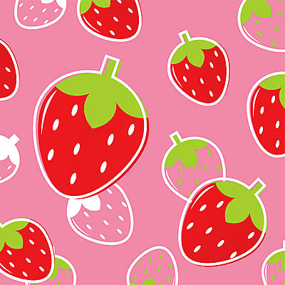 EPS 해외이미지 디자인 분홍색 일러스트 딸기 사람없음 빨간색 해외일러스트 컬러 과일 파일형식 벡터 이미지허브