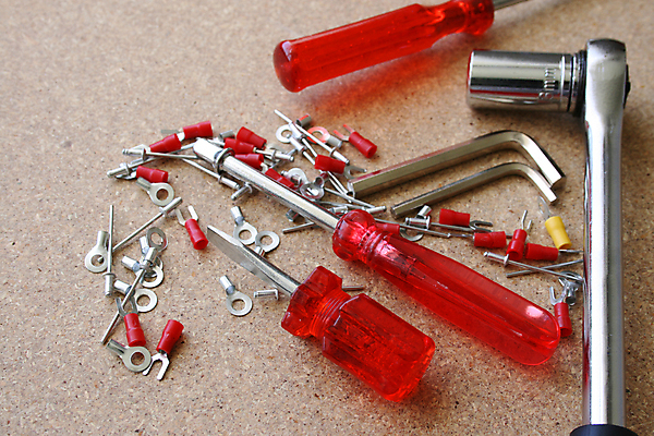 포토 JPG 해외이미지 사람없음 빨간색 노란색 장비 도구 스패너 볼트 DIY 해외포토 컬러 취미 공구 파일형식 이미지허브