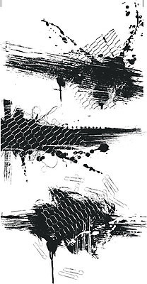 EPS 해외이미지 디자인 일러스트 붓터치 사람없음 검은색 질감 그런지 해외일러스트 컬러 파일형식 벡터 이미지허브