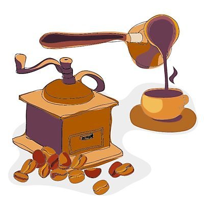 EPS 해외이미지 커피 음료 일러스트 갈색 힘 뜨거움 액체 붓기 해외일러스트 컬러 모션 파일형식 벡터 이미지허브