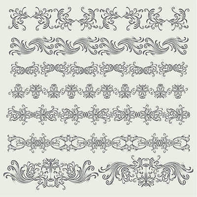 EPS 해외이미지 클립아트 모양 식물 꽃 실루엣 잎 꽃무늬 곡선 일러스트 그래픽 장식 여름 세트 검은색 골동품 화려 모서리 인쇄 두루마리 문신 심볼 사인 그림 비네팅 내추럴 그런지 바로크 빅토리아 엘리먼트 국경 해외일러스트 계절 선 컬러 컨셉 무늬 촬영기법 파일형식 벡터 이미지허브