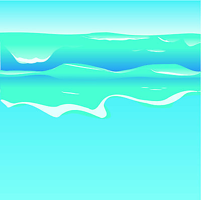 EPS 해외이미지 파도 바다 일러스트 하늘 물 흰색 해외일러스트 자연요소 컬러 파일형식 벡터 이미지허브