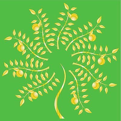 EPS 해외이미지 나무 공원 백그라운드 패턴 과일 일러스트 정원 나뭇가지 황금 사과 질감 시트 해외일러스트 식물 공공시설 무늬 파일형식 벡터 이미지허브