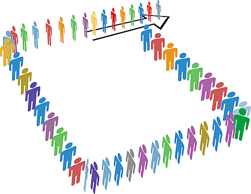 EPS 해외이미지 남자 선 여행 백그라운드 컨셉 일러스트 화살 서기 사람 블록 대기 기다림 군중 방향 심볼 정사각형 포인트 고립 사방 인기 인내 많음 카피스페이스 해외일러스트 도형 모션 금융 공백 파일형식 벡터 경제 이미지허브