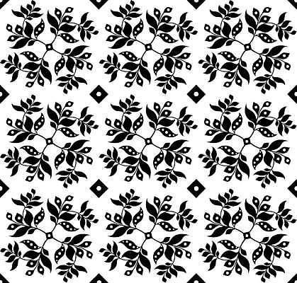 EPS 해외이미지 꽃 백그라운드 잎 꽃무늬 패턴 곡선 일러스트 벽지 추상 장식 유행 검은색 수확 골동품 흰색 직물 커튼 클래식 실크 심볼 타일 유기농 질감 윤곽 서쪽 반복 해외일러스트 식물 웰빙 선 컬러 컨셉 무늬 농업 방향 파일형식 벡터 이미지허브