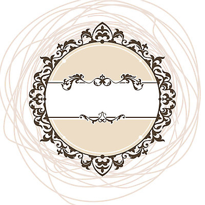 EPS 해외이미지 디자인 일러스트 추상 프레임 사람없음 앤티크 원형 화려 우아함 복고 스타일 해외일러스트 도형 컨셉 무늬 파일형식 벡터 이미지허브