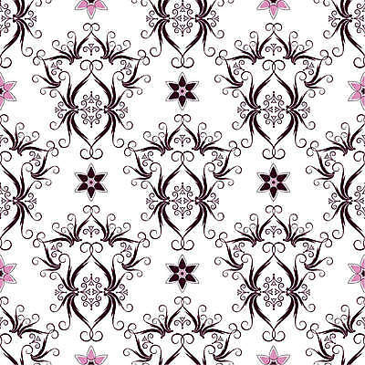 EPS 해외이미지 디자인 꽃 분홍색 백그라운드 꽃무늬 패턴 일러스트 벽지 추상 장식 갈색 보라색 수확 흰색 직물 제비꽃 질감 복고 마름모 기하학 대칭 파스텔톤 반복 해외일러스트 도형 식물 컬러 무늬 농업 파일형식 벡터 이미지허브