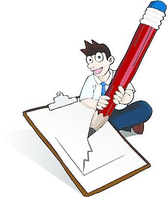 EPS 해외이미지 편집 종이 일러스트 노동자 미소 그래픽 연필 쪽지 공백 그리기 큼 종업원 긍정 해외일러스트 직업 컨셉 모션 학용품 표정 필기구 크기 파일형식 벡터 이미지허브