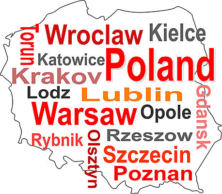 EPS 해외이미지 구름 디자인 유럽 지구 여행 컨셉 지도 일러스트 텍스트 단어 세계 꼬리표 라벨 행성 도시 심볼 대륙 윤곽 커뮤니티 타운 폴란드 고립 브로츠와프 전국 정치 바르샤바 국경 해외일러스트 자연요소 문자 나라 프레임 우주 파일형식 벡터 이미지허브