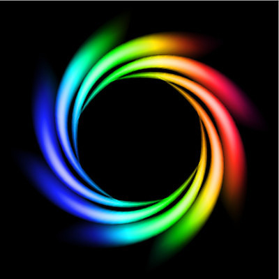 EPS 해외이미지 일러스트 사람없음 빛 원형 무지개색 해외일러스트 도형 컬러풀 파일형식 벡터 이미지허브