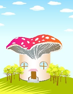 EPS 해외이미지 나무 구름 밭 일러스트 하늘 추상 주택 미술 초록색 버섯 만화 스케치 그림 공상 해외일러스트 자연요소 식물 컬러 무늬 농업 문화예술 건물 파일형식 벡터 이미지허브