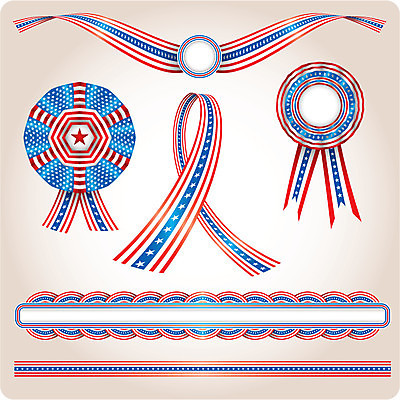 EPS 해외이미지 디자인 배너 별 리본 일러스트 프레임 그래픽 미국 줄무늬 방 깃발 배지 애국심 독립기념일 해외일러스트 자연요소 기념일 북아메리카 무늬 독립 파일형식 벡터 이미지허브