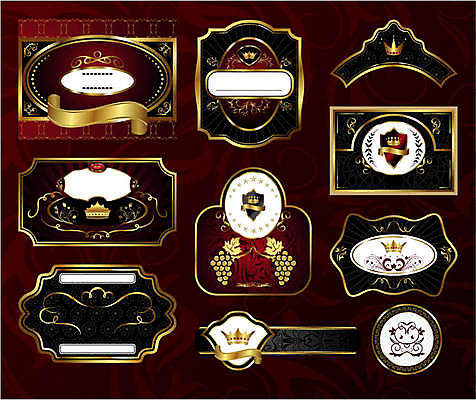 EPS 해외이미지 디자인 리본 음료 음식 백그라운드 꽃무늬 패턴 일러스트 포장 포도 왕관 프레임 장식 빨간색 세트 라벨 와인 검은색 화환 수확 골동품 소용돌이 화려 황금 고급 우아함 상품 두루마리 사인 복고 배지 방패 짐싸기 귀족 엘리먼트 월계수 증명서 해외일러스트 꽃 컬러 컨셉 무늬 농업 과일 주류 회오리 파일형식 벡터 이미지허브