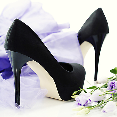 포토 JPG 해외이미지 구두 실내 사람없음 장미 검은색 하이힐 오브젝트 해외포토 꽃 컬러 신발 내부 여성화 파일형식 이미지허브