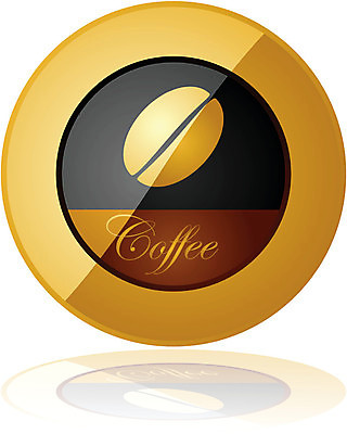 EPS 해외이미지 커피 음료 컨셉 일러스트 콩 미술 그래픽 빛 반사 수확 원형 황금 우아함 복고 광택 옛날 프리미엄 스타일 안락 해외일러스트 도형 농업 문화예술 곡류 파일형식 벡터 이미지허브