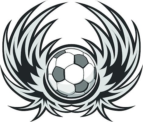 EPS 해외이미지 클립아트 템플릿 디자인 스포츠 날개 일러스트 공 미술 그래픽 축구 게임 심볼 그림 해외일러스트 놀이 문화예술 구기 파일형식 벡터 이미지허브