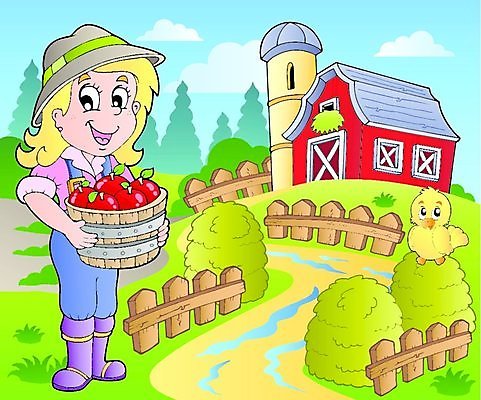 EPS 해외이미지 디자인 여자 밭 농업 일러스트 자연 조류 미술 사람 건물 그래픽 농가 농장 농경지 치킨 수확 시골 잡기 업무 작업 그리기 볏짚 사과 농부 만화 양동이 그림 장면 외양간 밭일 해외일러스트 동물 직업 건축물 산업 과일 모션 문화예술 짚 생태계 닭고기요리 파일형식 벡터 이미지허브