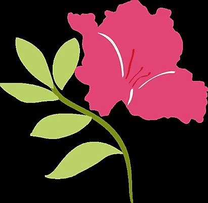 EPS 해외이미지 디자인 꽃 꽃무늬 일러스트 낭만 진달래 자르기 그림 윤곽 고립 넘어짐 엘리먼트 해외일러스트 식물 컨셉 무늬 모션 파일형식 벡터 이미지허브