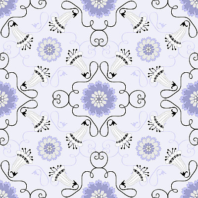 EPS 해외이미지 디자인 꽃 백그라운드 꽃무늬 패턴 일러스트 사람없음 보라색 패턴백그라운드 화려 해외일러스트 식물 컬러 컨셉 무늬 파일형식 벡터 이미지허브