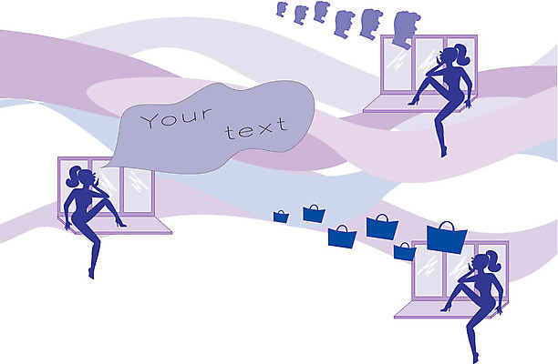 EPS 해외이미지 여자 백그라운드 일러스트 창문 추상 앉기 쇼핑 꿈 제비꽃 해외일러스트 꽃 무늬 모션 사람 파일형식 벡터 이미지허브