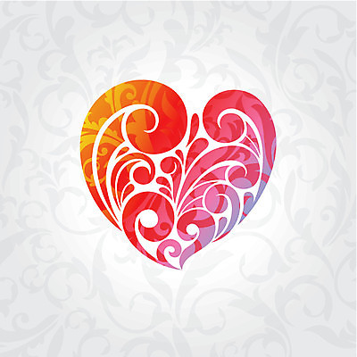 EPS 해외이미지 디자인 꽃 백그라운드 잎 일러스트 추상 사람없음 하트 우아함 해외일러스트 모양 식물 컨셉 무늬 파일형식 벡터 이미지허브