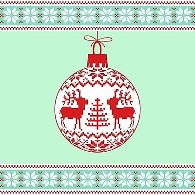 EPS 해외이미지 나무 디자인 백그라운드 크리스마스 패턴 일러스트 사슴 사람없음 빨간색 초록색 눈송이 뜨개질 오너먼트 해외일러스트 식물 기념일 컬러 크리스마스장식 무늬 포유류 눈_날씨 취미 파일형식 벡터 이미지허브