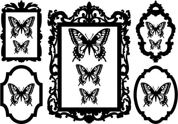 EPS 해외이미지 클립아트 동물 실루엣 나비 곤충 백그라운드 컨셉 날개 일러스트 프레임 내부 세트 픽토그램 검은색 수확 골동품 흰색 벌레 만화 수집 오브젝트 그림 복고 바로크 옛날 국경 해외일러스트 컬러 농업 촬영기법 파일형식 벡터 이미지허브