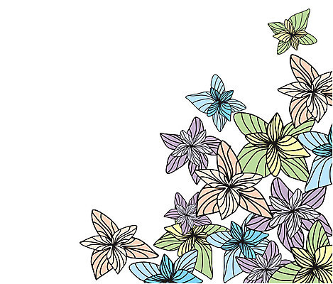 EPS 해외이미지 디자인 꽃 백그라운드 일러스트 추상 사람없음 귀여움 해외일러스트 식물 컨셉 무늬 파일형식 벡터 이미지허브