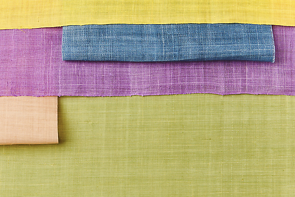 포토 JPG 스튜디오촬영 한국전통 백그라운드 실내 사람없음 연두색 파란색 하이앵글 노란색 보라색 직물 천 배열 모시 질감 겹침 원단샘플 국내포토 전통 뷰포인트 컬러 한국 내부 초록색 파일형식