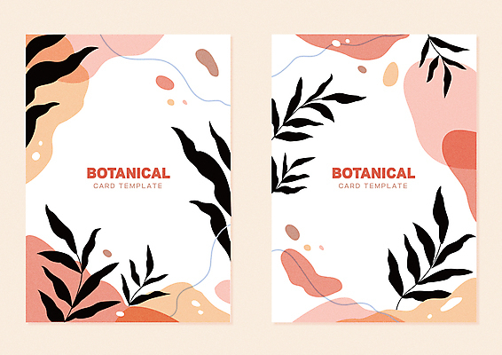 디자인 분홍색 백그라운드 잎 곡선 꽃백그라운드 일러스트 프레임 사람없음 가을 모던 프레임일러스트 보테니컬아트 가을배경 국내일러스트 AI파일 식물 계절 꽃 선 컬러 파일형식 벡터 가을_계절