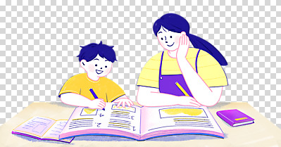 편집 편집이미지 여자 어린이교육 남자 아들 어린이 엄마 여름방학 들기 누끼 소년 상반신 성인 두명 책 연필 턱괴기 잡기 도움 문제집 PNG 사교육 예습 편집소스 선행학습 모자관계 교육 컨셉 가족 모션 방학 학용품 사람 학습 필기구 파일형식 여름_계절