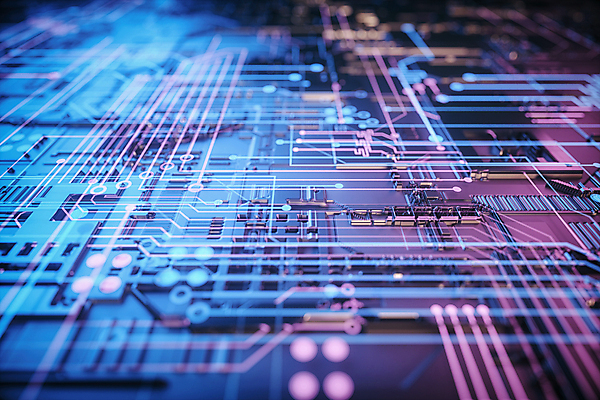 PSD 편집 편집이미지 백그라운드 미래 사람없음 파란색 빛 3D 보라색 회로판 사이버 디지털합성 전자회로 편집소스 편집3D 컬러 컨셉 파일형식