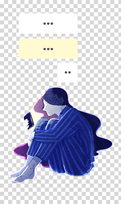 전신 편집 편집이미지 응시 여자 말풍선 한명 들기 누끼 성인 스마트폰 잠옷 남색 웅크림 PNG 불면증 채팅 성인여자한명만 편집소스 수면부족 1 시선 옷 컬러 모션 사람 핸드폰 스마트기기 질병 여자한명만 성인여자만 파일형식