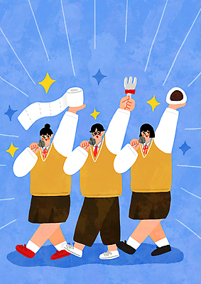 전신 PSD 여자 남자 교복 포크 일러스트 응원 청소년 서기 들기 세명 파란색 반짝임 수능 마이크 수험생 찹쌀떡 두루마리화장지 십대만 국내일러스트 식기 옷 컬러 음향기기 모션 고등학생 떡 사람 시험 화장지 파일형식