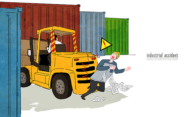 전신 PSD 남자 일러스트 노동자 상반신 성인 두명 놀람 운전 떨어짐 느낌표 안전모 위험 컨테이너 충돌 교통사고 조선소 문서 지게차 산업재해 산업근로자 컨테이너상자 성인남자만 국내일러스트 직업 기호 감정 산업 컨셉 모션 표정 사람 상자 중장비 헬멧 안전장비 사건 재해 남자만 성인만 파일형식