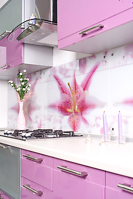 포토 JPG 해외이미지 디자인 꽃 분홍색 가구 가족 바닥 주택 실내 요리 사람없음 내부 목재 장식 주방 보라색 방 고급 오븐 난로 계산대 싱크대 스타일 해외포토 나무 식물 컬러 생활용품 컨셉 재료 관계 건물 가전제품 난방기 개수대 파일형식 이미지허브