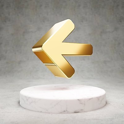 JPG 해외이미지 화살표 일러스트 사람없음 3D 디지털 금색 황금 심볼 광택 해외일러스트 컬러 디지털합성 파일형식 이미지허브