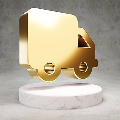 JPG 해외이미지 일러스트 사람없음 3D 디지털 트럭 금색 황금 심볼 광택 짐차 해외일러스트 컬러 자동차 디지털합성 파일형식 이미지허브