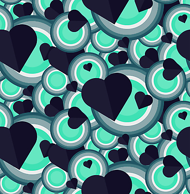 JPG 해외이미지 모양 패턴 일러스트 추상 사랑 사람없음 하트 원형 남색 하트백그라운드 민트색 해외일러스트 도형 감정 컬러 백그라운드 무늬 파일형식 이미지허브