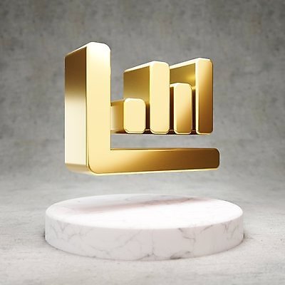 JPG 해외이미지 일러스트 그래프 사람없음 3D 디지털 금색 황금 심볼 광택 해외일러스트 컬러 디지털합성 파일형식 이미지허브