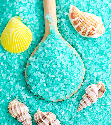 포토 JPG 해외이미지 사람없음 초록색 숟가락 스파 조개껍데기 스파용품 입욕소금 해외포토 컬러 조개 수저 미용용품 오브젝트 소금 파일형식 이미지허브