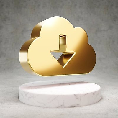 JPG 해외이미지 일러스트 사람없음 3D 디지털 금색 황금 심볼 서비스 광택 다운로드 클라우드서비스 해외일러스트 컬러 디지털합성 파일형식 이미지허브