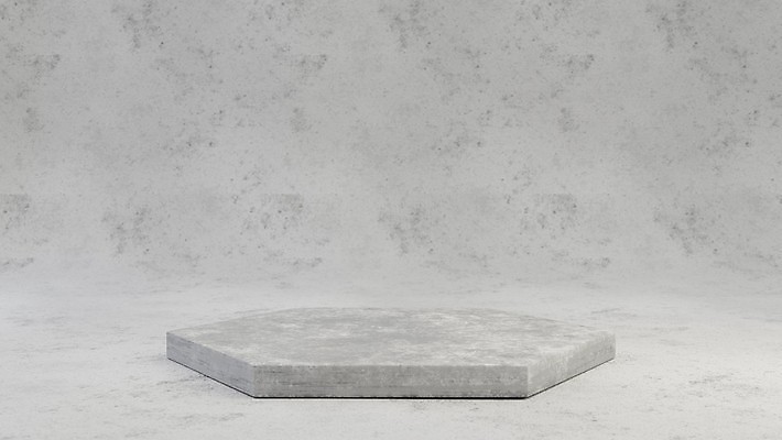 JPG 해외이미지 일러스트 사람없음 3D 회색 대리석 육각형 단상 해외일러스트 해외포토 포토 도형 컬러 재료 디지털합성 파일형식 이미지허브