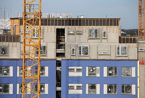 포토 JPG 해외이미지 외관 벽 비즈니스 건축양식 창문 하늘 주택 프레임 사람없음 야외 건물 파란색 탑 고층빌딩 큼 땅 기중기 개발 콘크리트 해외포토 건축물 건축 컬러 빌딩 중장비 크기 파일형식 이미지허브