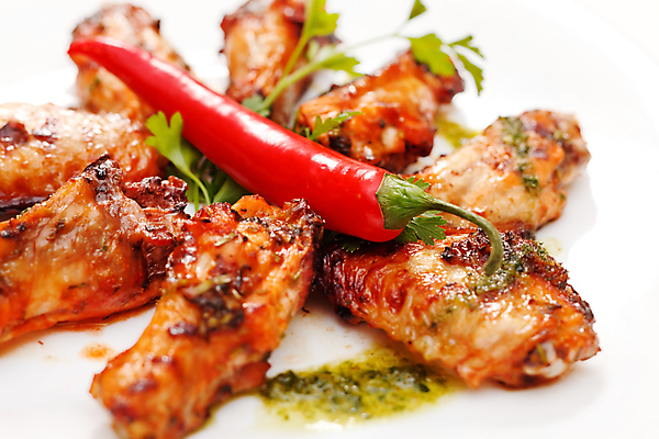 포토 JPG 해외이미지 실내 사람없음 치킨 흰배경 매움 홍고추 해외포토 백그라운드 고추 내부 흰색 맛 닭고기요리 파일형식 이미지허브