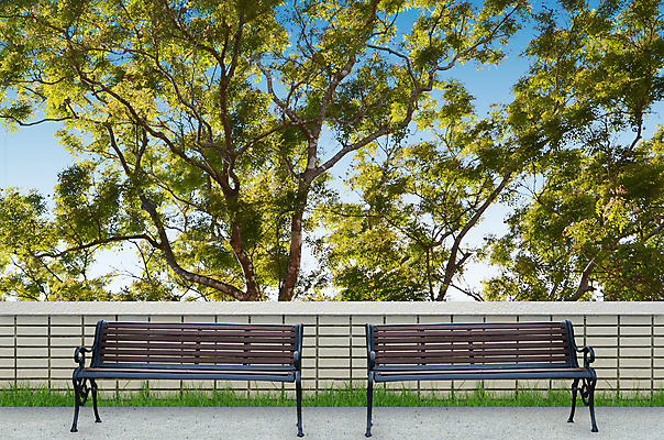 포토 JPG 해외이미지 나무 벽 백그라운드 잎 겨울 벤치 건축양식 하늘 벽돌 돌담 사람없음 초록색 여름 파란색 울타리 평화 봄 가을 관목 해외포토 식물 계절 건축 컬러 컨셉 의자 담장 돌_바위 파일형식 이미지허브