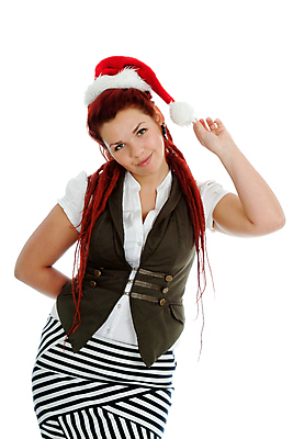 포토 JPG 해외이미지 백인 모자 1 손 응시 계절 여자 얼굴 크리스마스 겨울 장난 휴가 관리 한명 미소 성인 빨간색 세로 치마 뷰티 산타클로스 유행 추위 흰색 조끼 화려 신비 블라우스 고립 캡모자 스타일 해외포토 서양인 모자_잡화 시선 잡화 기념일 컬러 컨셉 상의 하의 표정 사람 신체부위 외투 파일형식 이미지허브